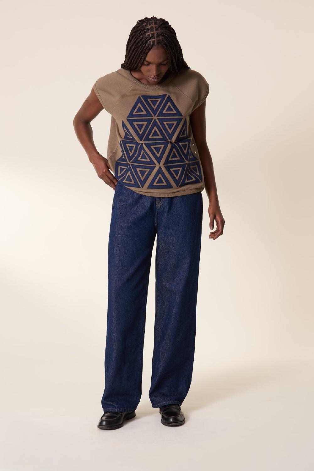 Leon & Harper Sweat Sirop Triangle Sage