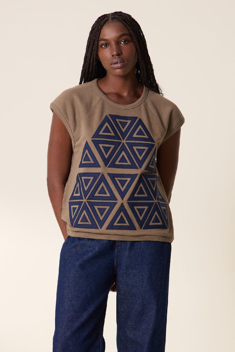 leon & harper Sweat Sirop Triangle Sage