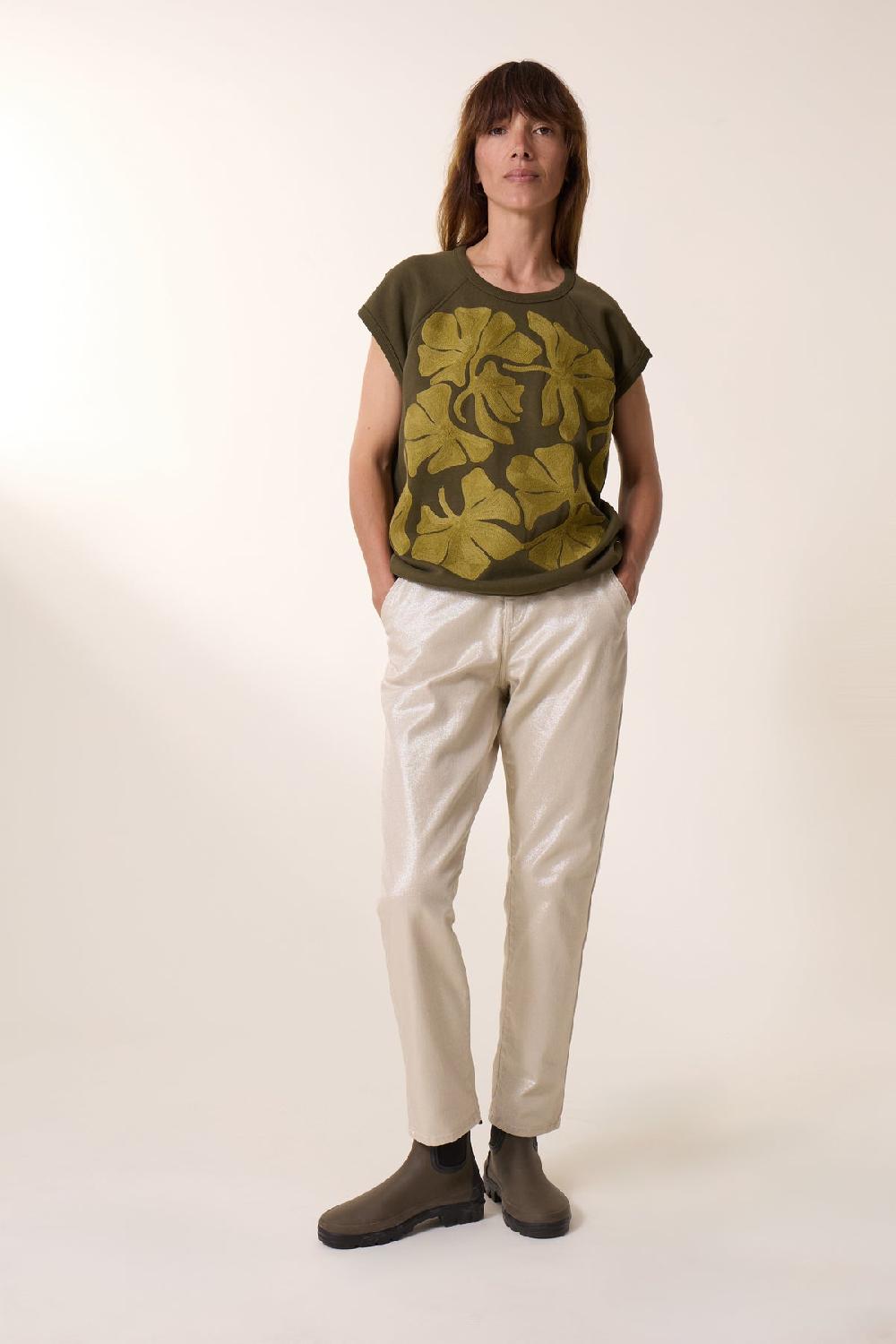 Leon & Harper Sweat Sirop Tulip Khaki