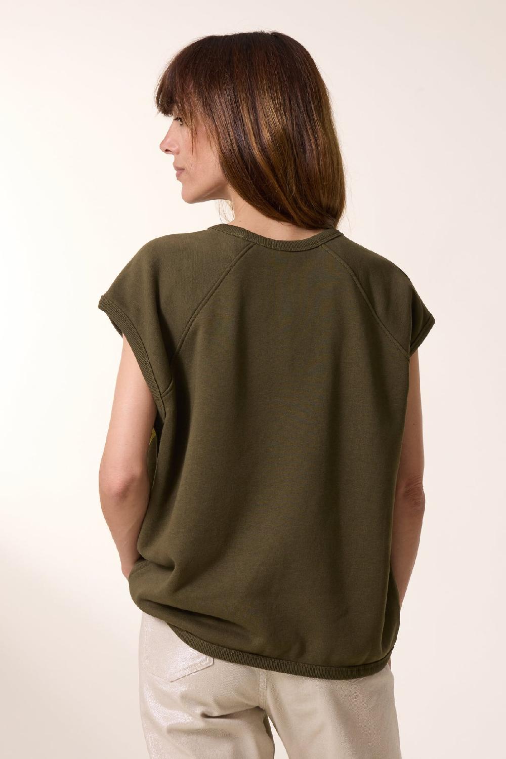 Leon & Harper Sweat Sirop Tulip Khaki