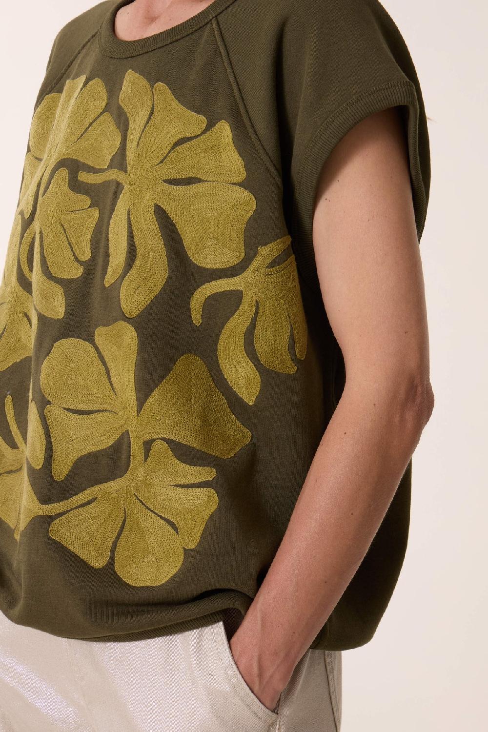 Leon & Harper Sweat Sirop Tulip Khaki