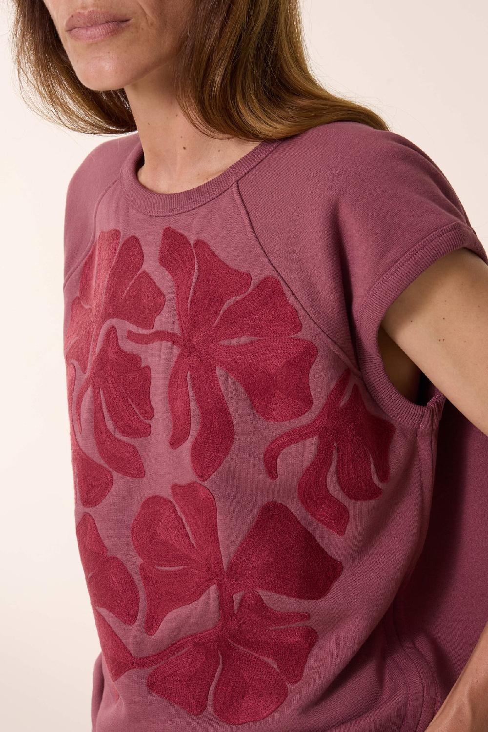 Leon & Harper Sweat Sirop Tulip Mauve