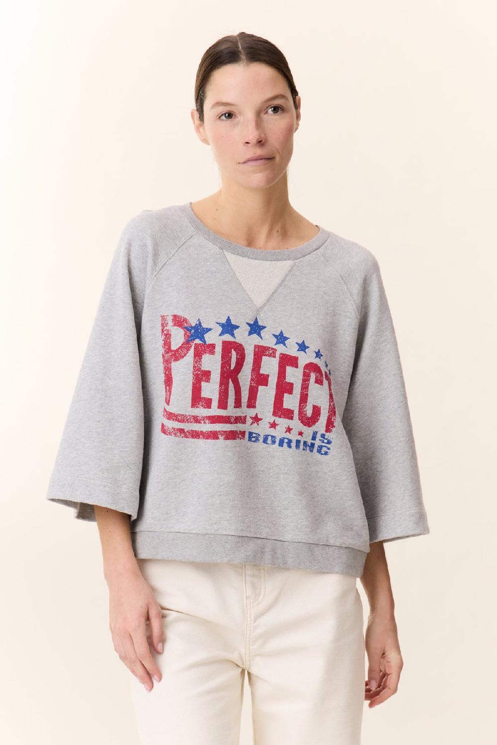 leon & harper Sweat Solo Perfect Grey