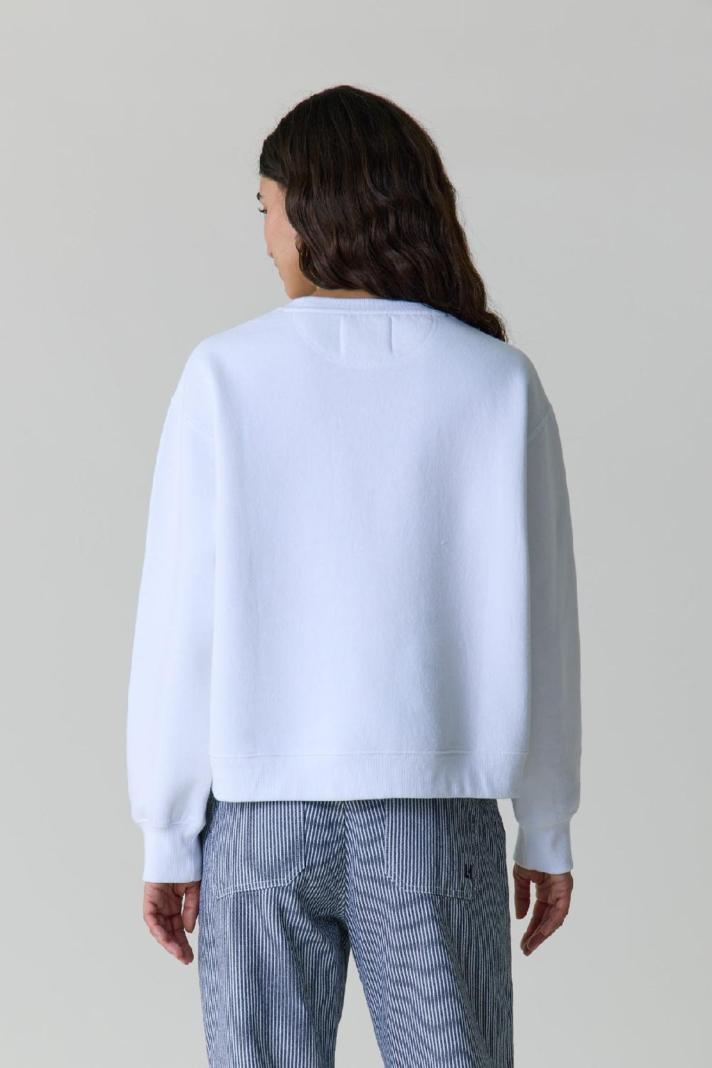 Leon & Harper Sweat Sortie Aca White