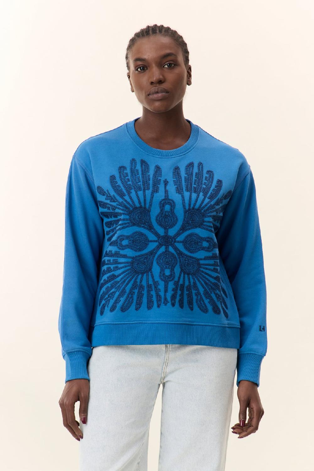 Leon & Harper Sweat Sortie Guitar Azur