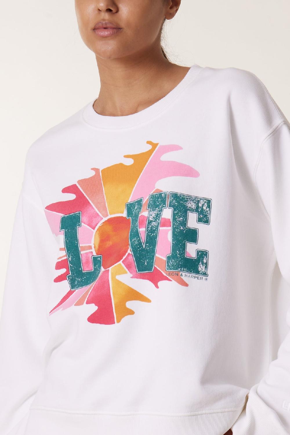 Leon & Harper Sweat Sortie LVE White