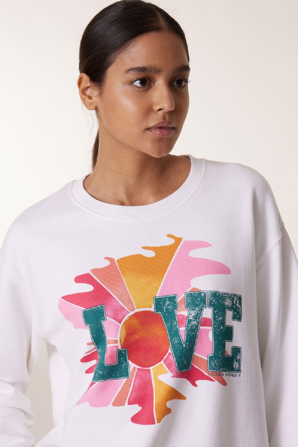 Leon & Harper Sweat Sortie LVE White