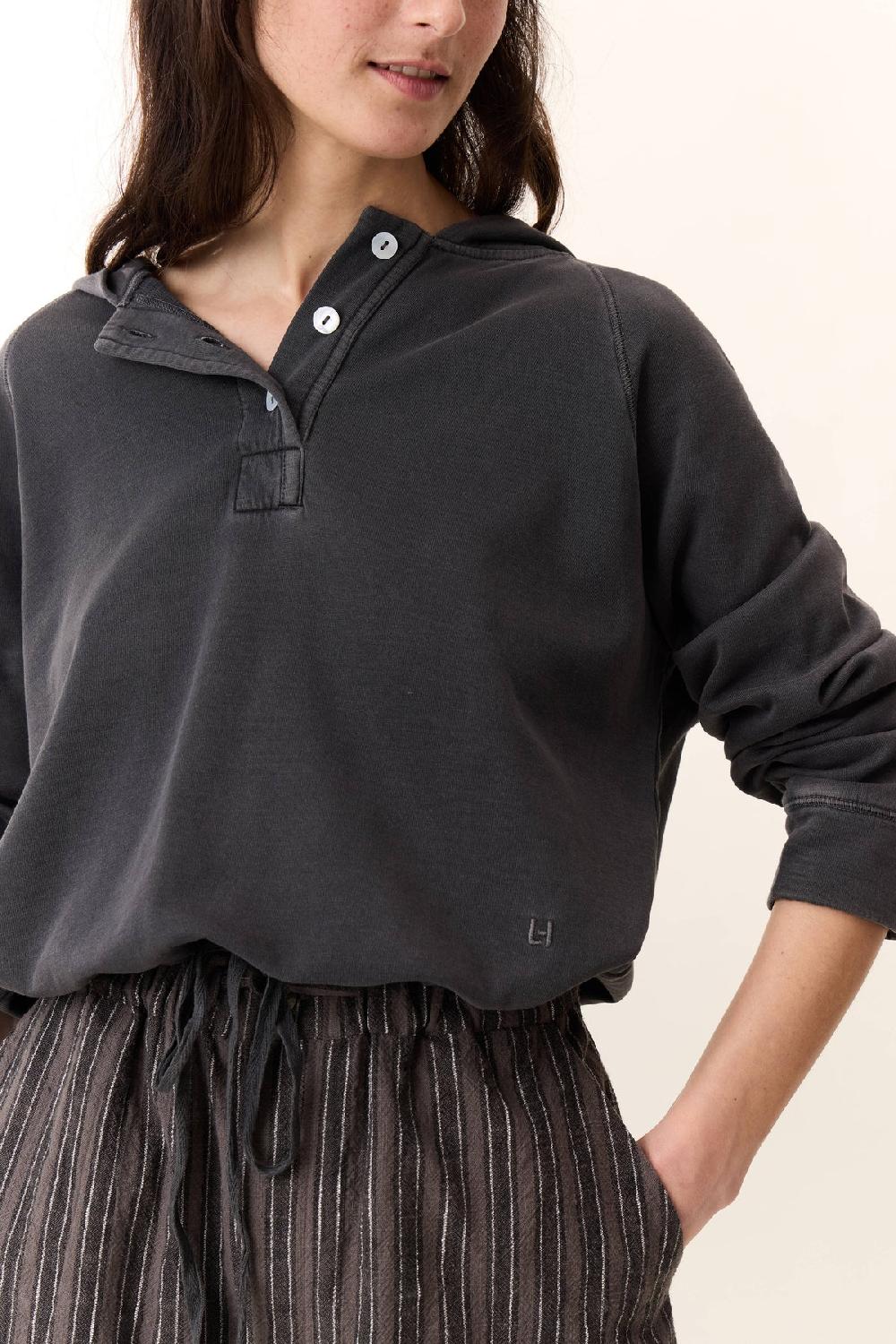 Leon & Harper Sweat Suki Plain Carbone