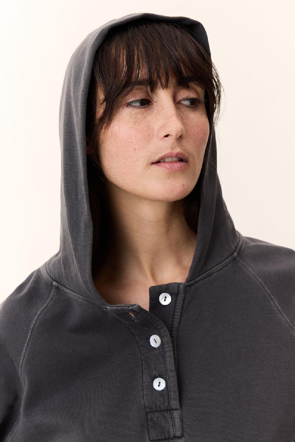 Leon & Harper Sweat Suki Plain Carbone