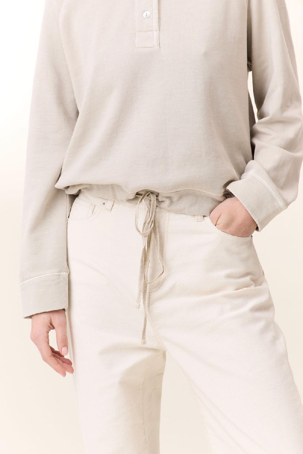Leon & Harper Sweat Suki Plain Stone
