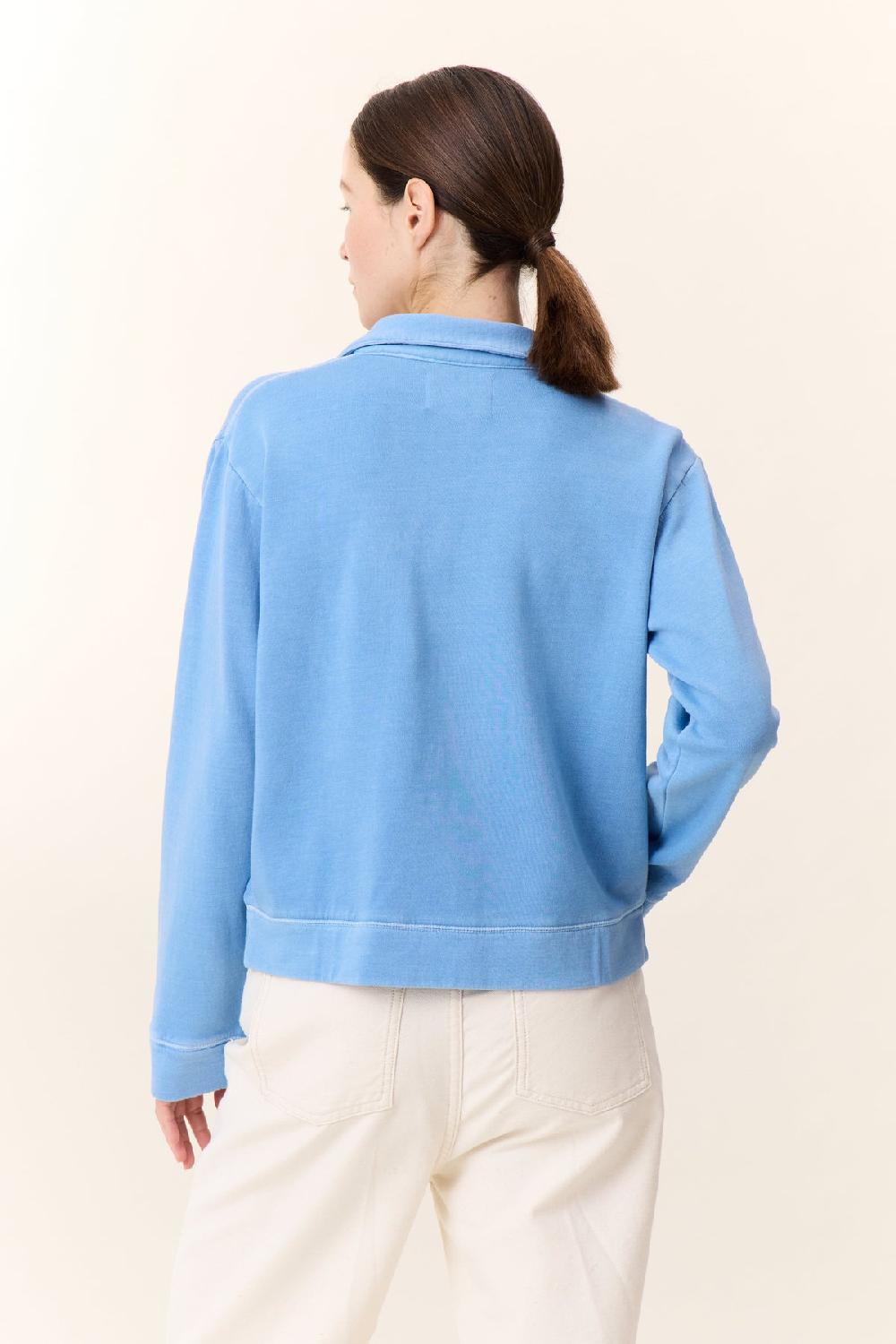 Leon & Harper Sweat Sully Plain Blue