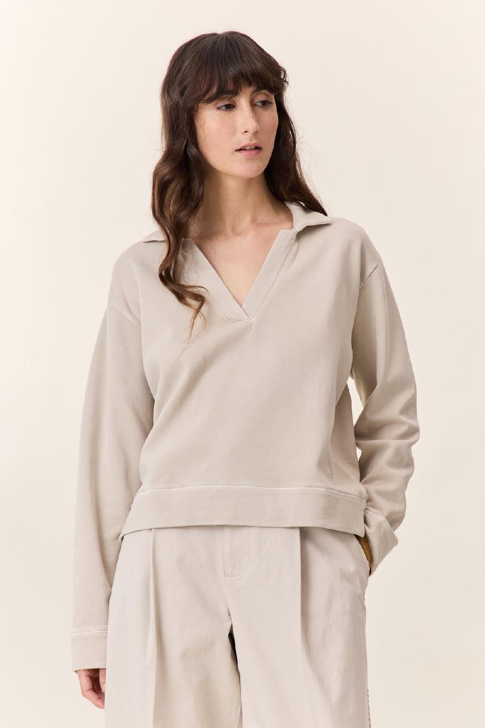 Leon & Harper Sweat Sully Plain Stone