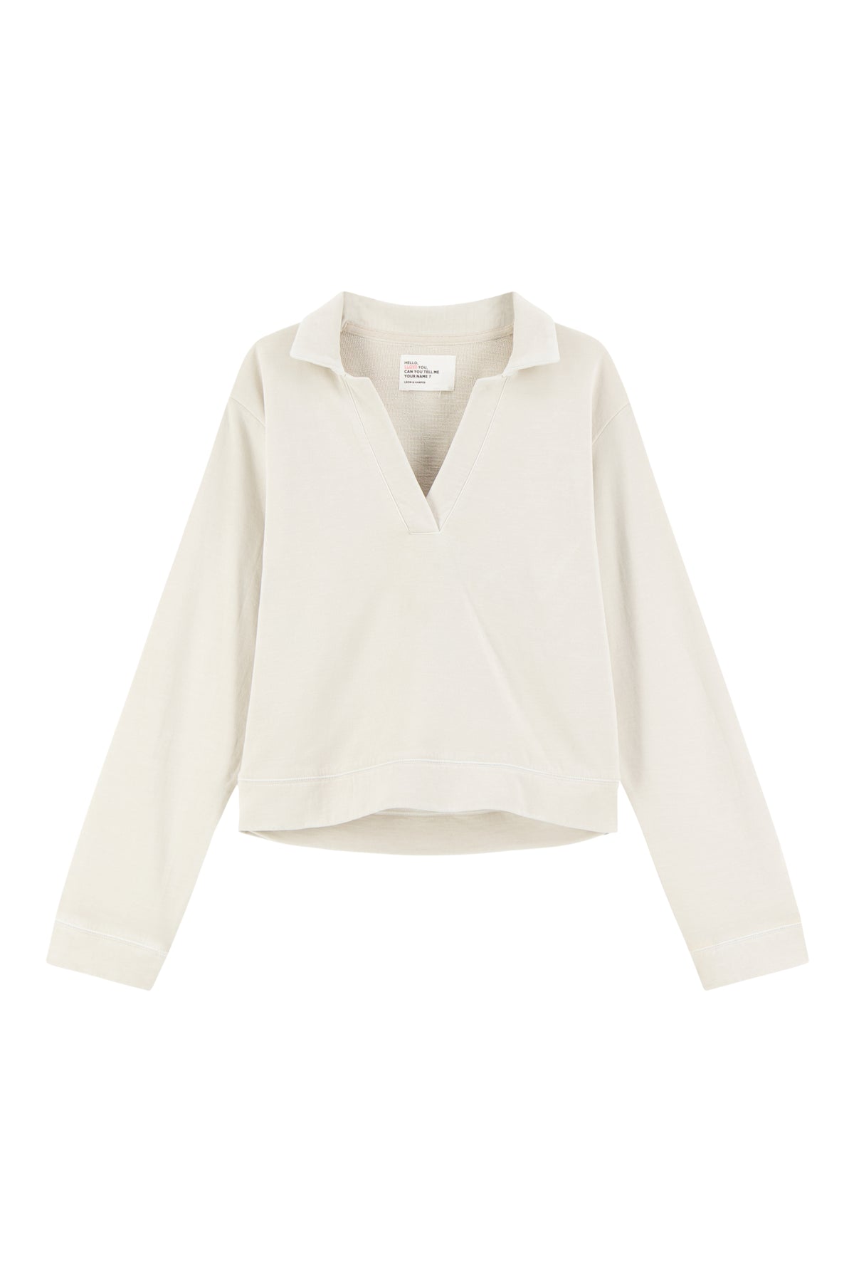 Leon & Harper Sweat Sully Plain Stone