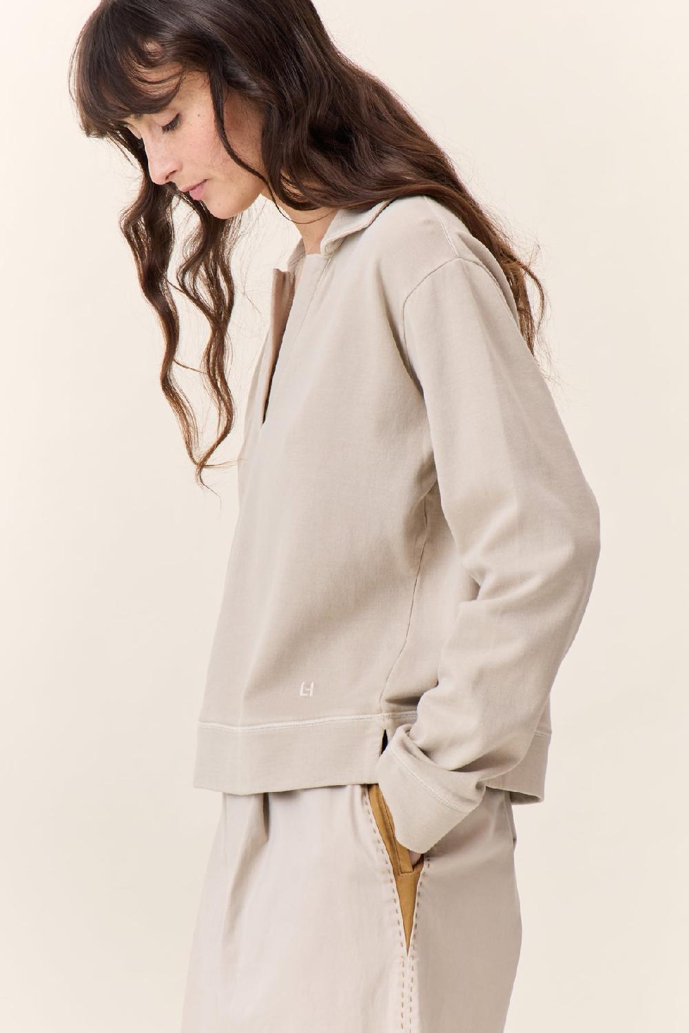 leon & harper Sweat Sully Plain Stone