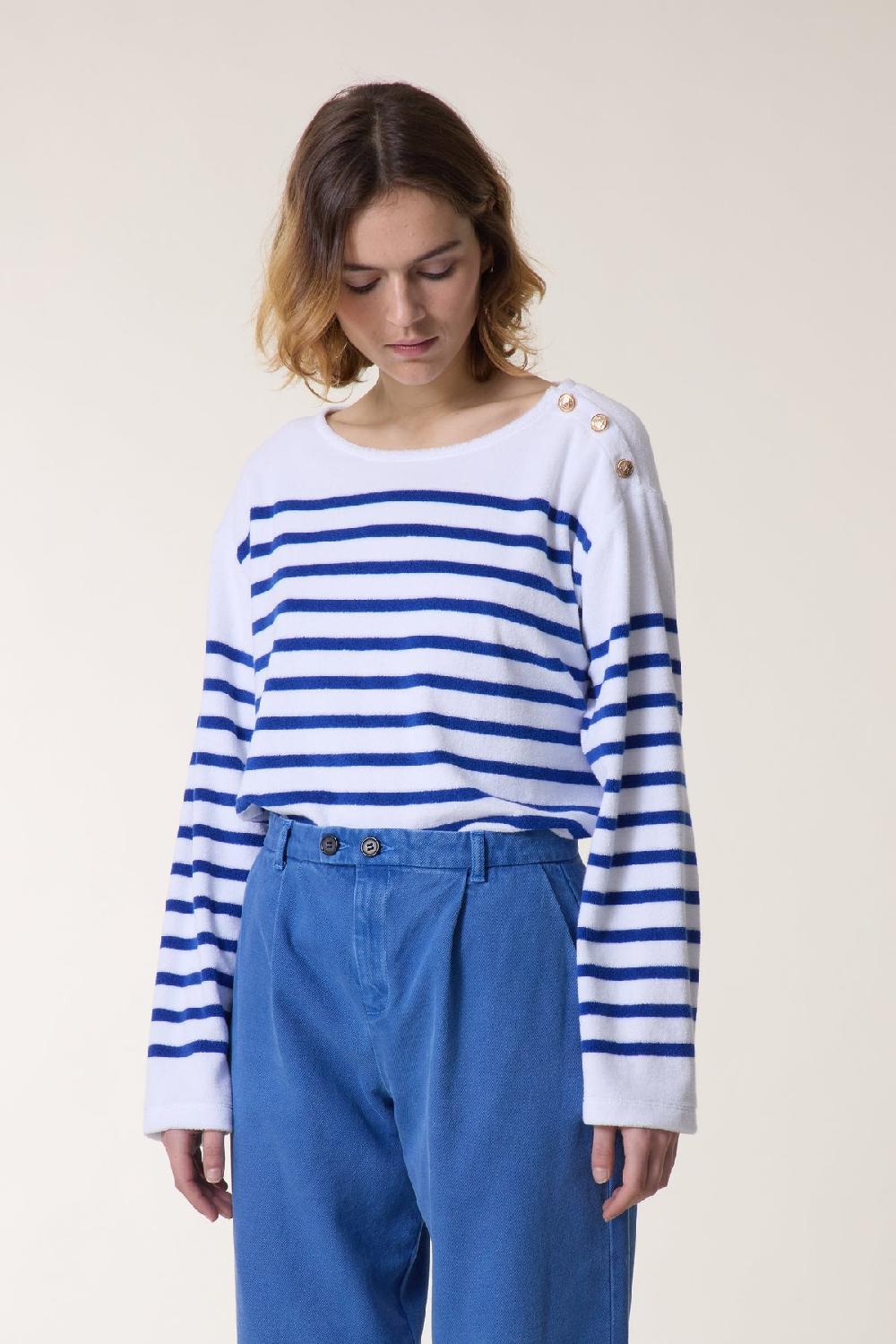 Leon & Harper Sweat Thilla Sailor Blue