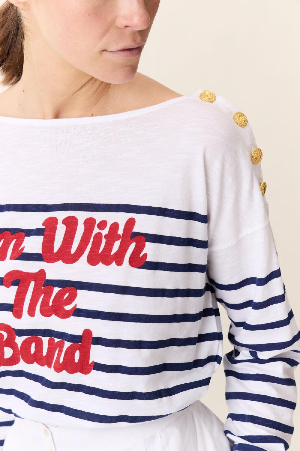 Leon & Harper T Shirt Thilla Band White