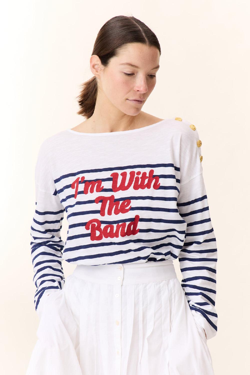 Leon & Harper T Shirt Thilla Band White