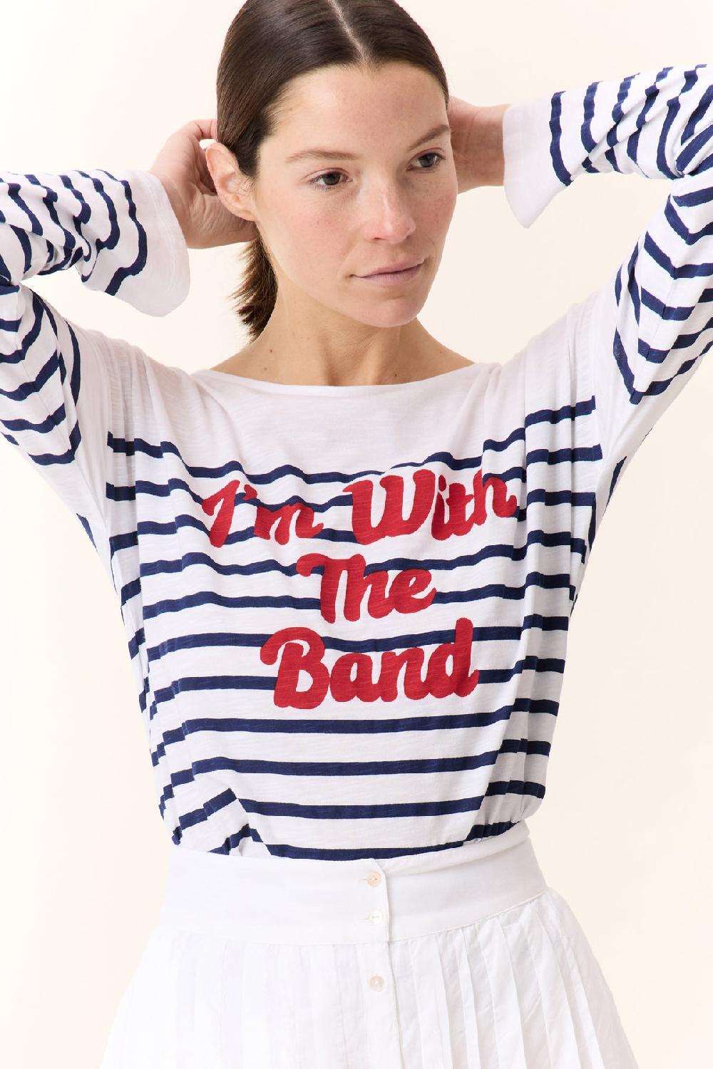 leon & harper T shirt Thilla Band White