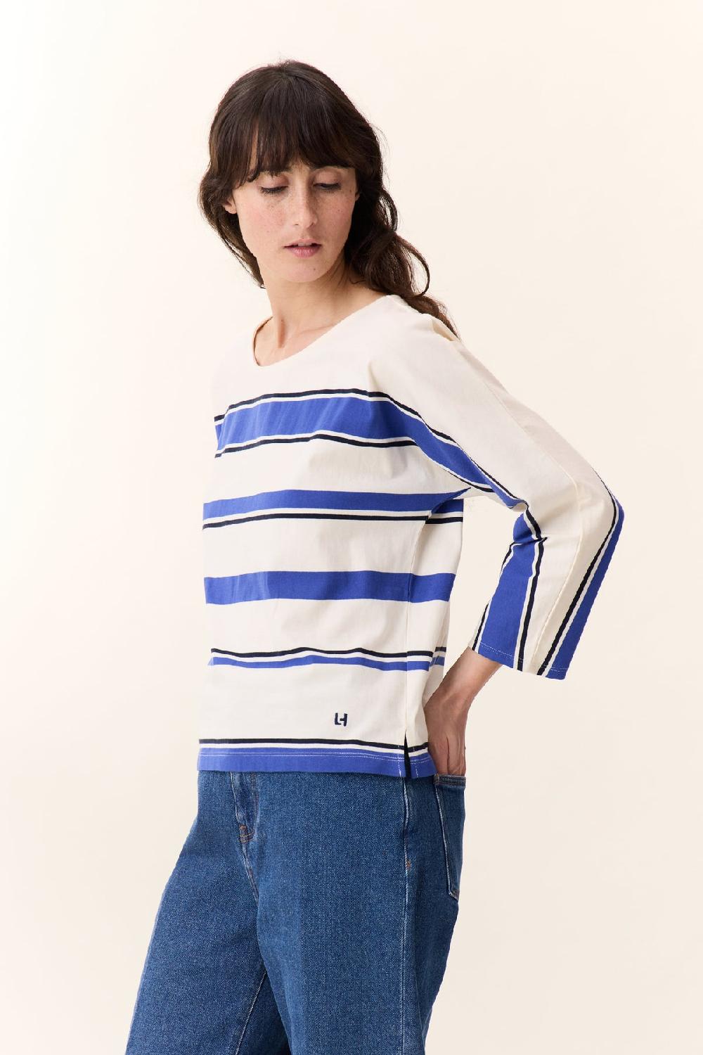 leon & harper T shirt Tigy Sea Blue