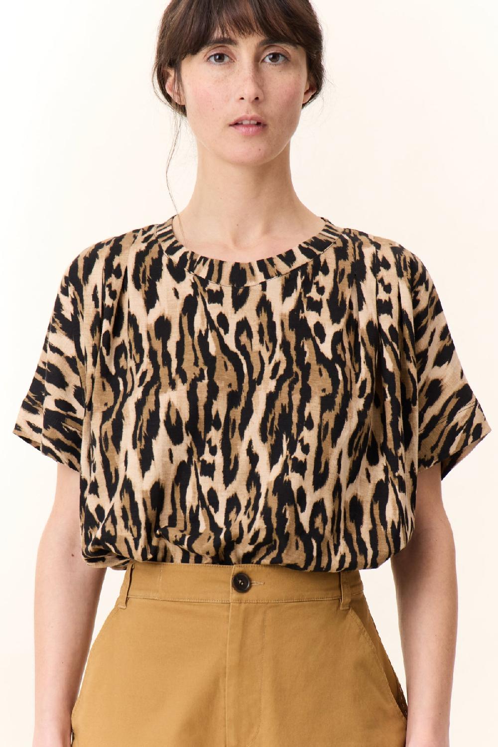 Leon & Harper T Shirt Timao Savane Beige