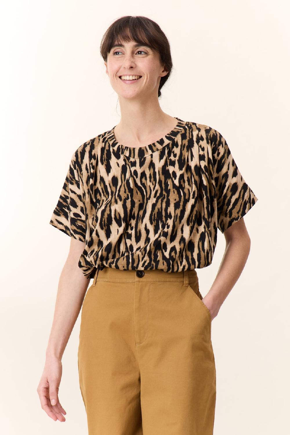 leon & harper T shirt Timao Savane Beige