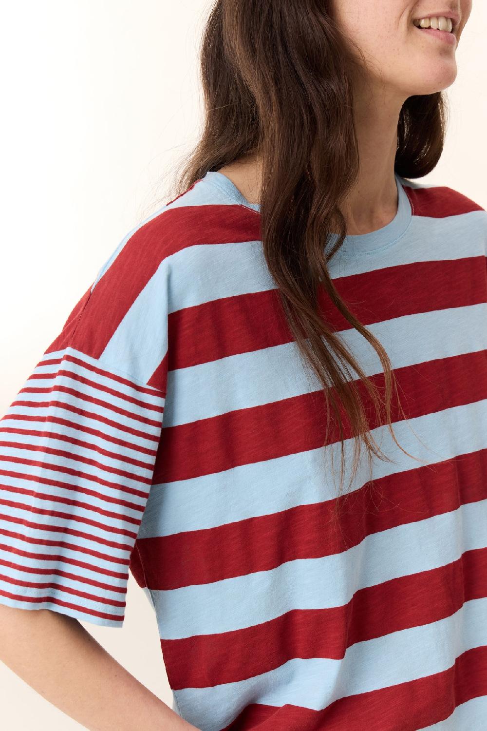 Leon & Harper T Shirt Titan Lake Blue