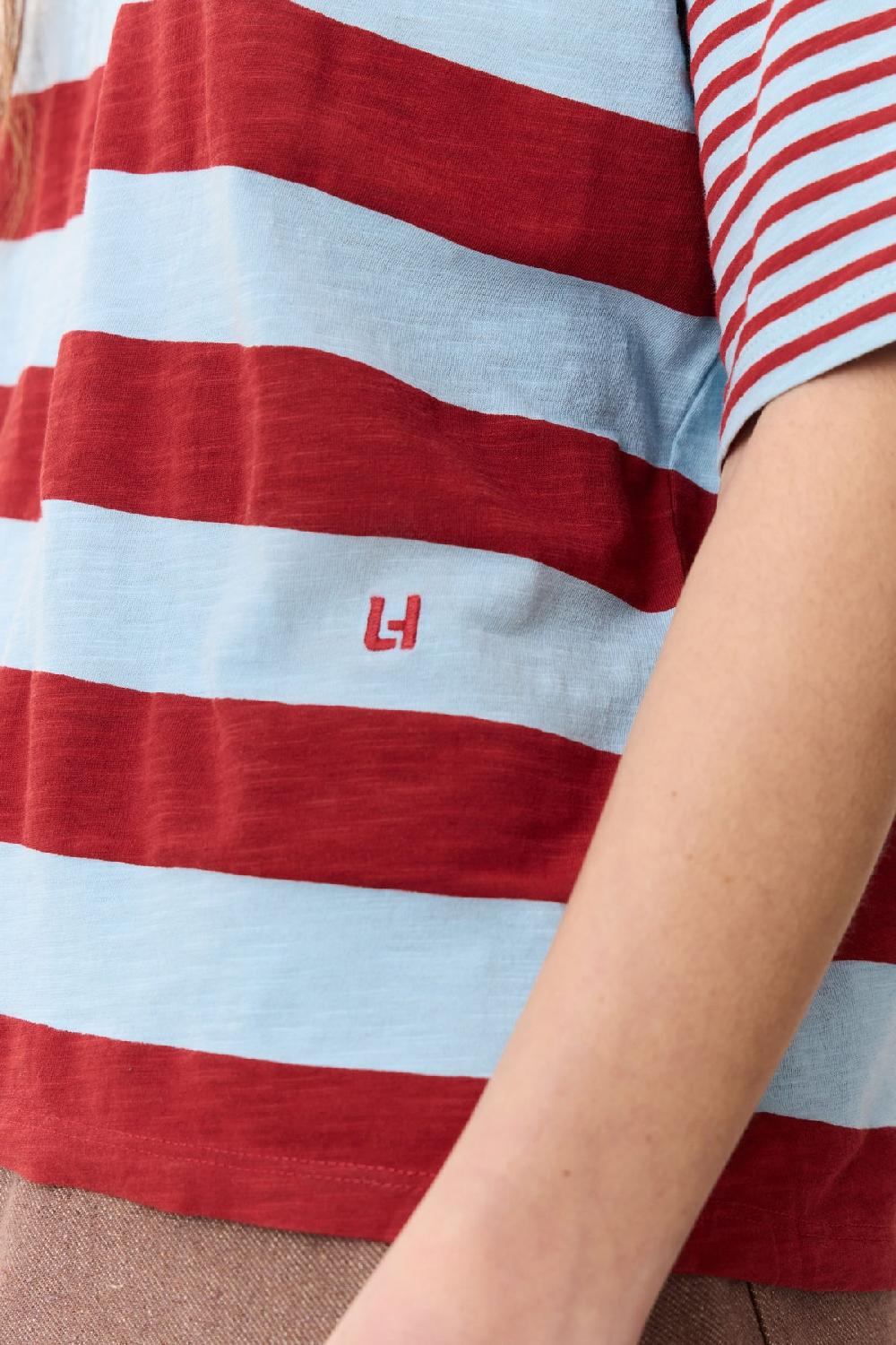 Leon & Harper T Shirt Titan Lake Blue