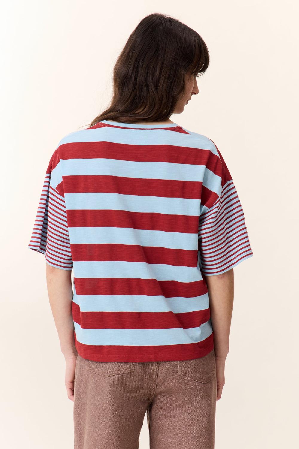 Leon & Harper T Shirt Titan Lake Blue