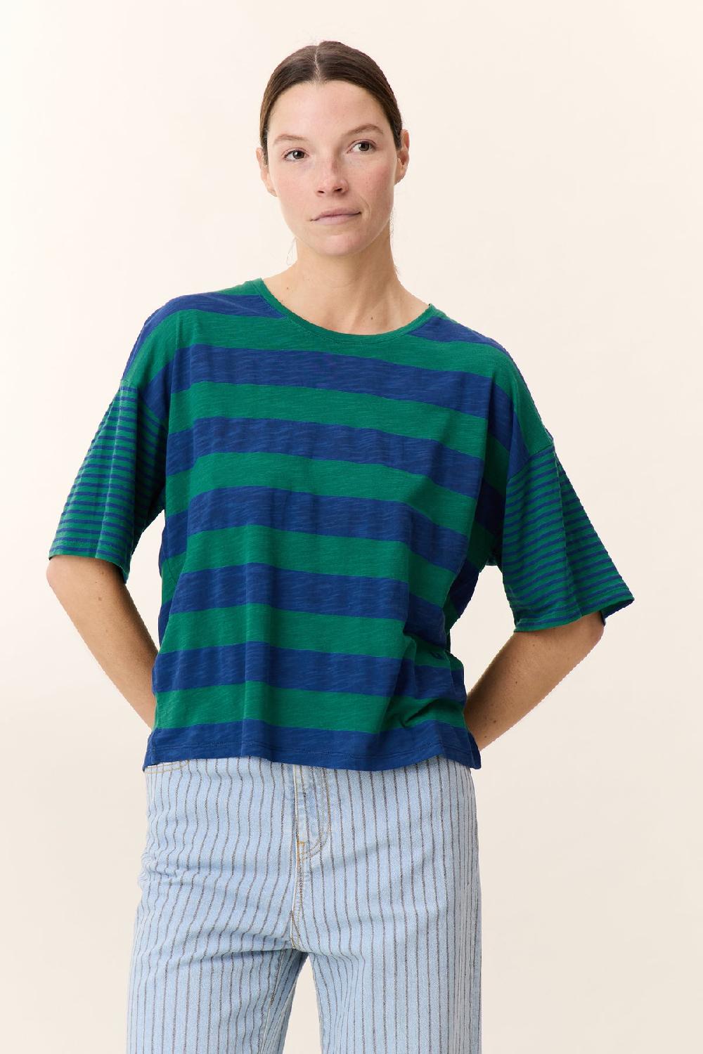 leon & harper T shirt Titan Lake Green