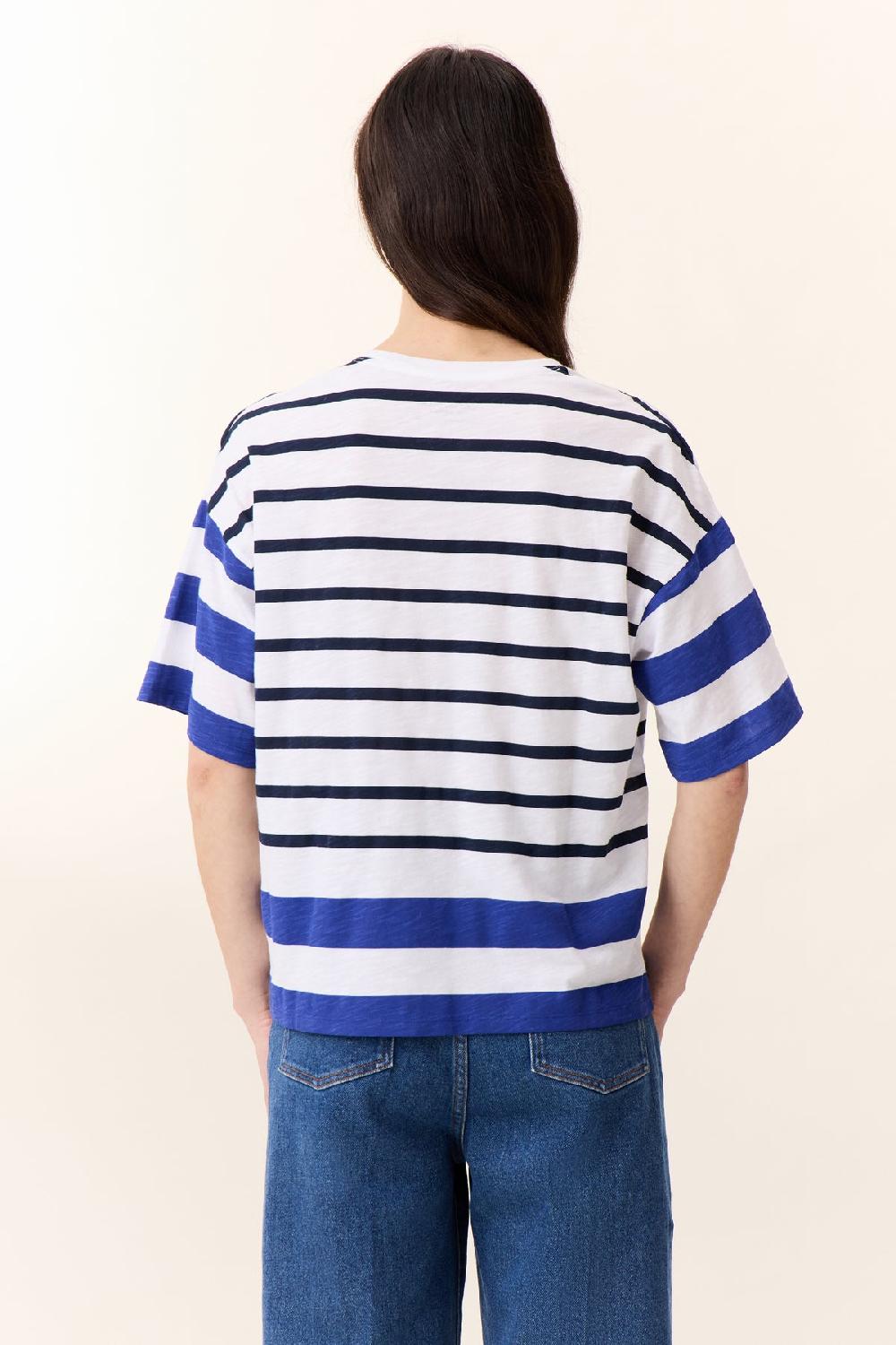 Leon & Harper T Shirt Titan Lake White