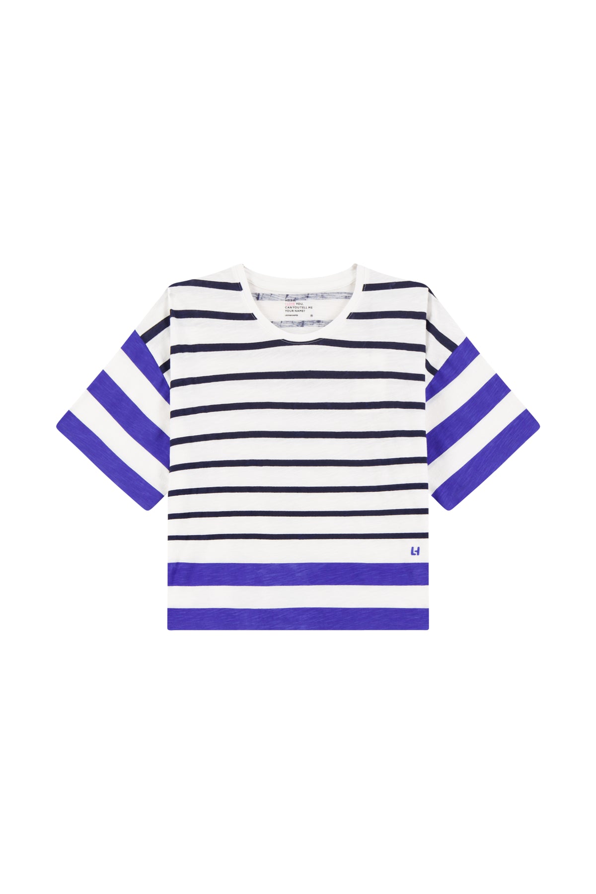 Leon & Harper T Shirt Titan Lake White