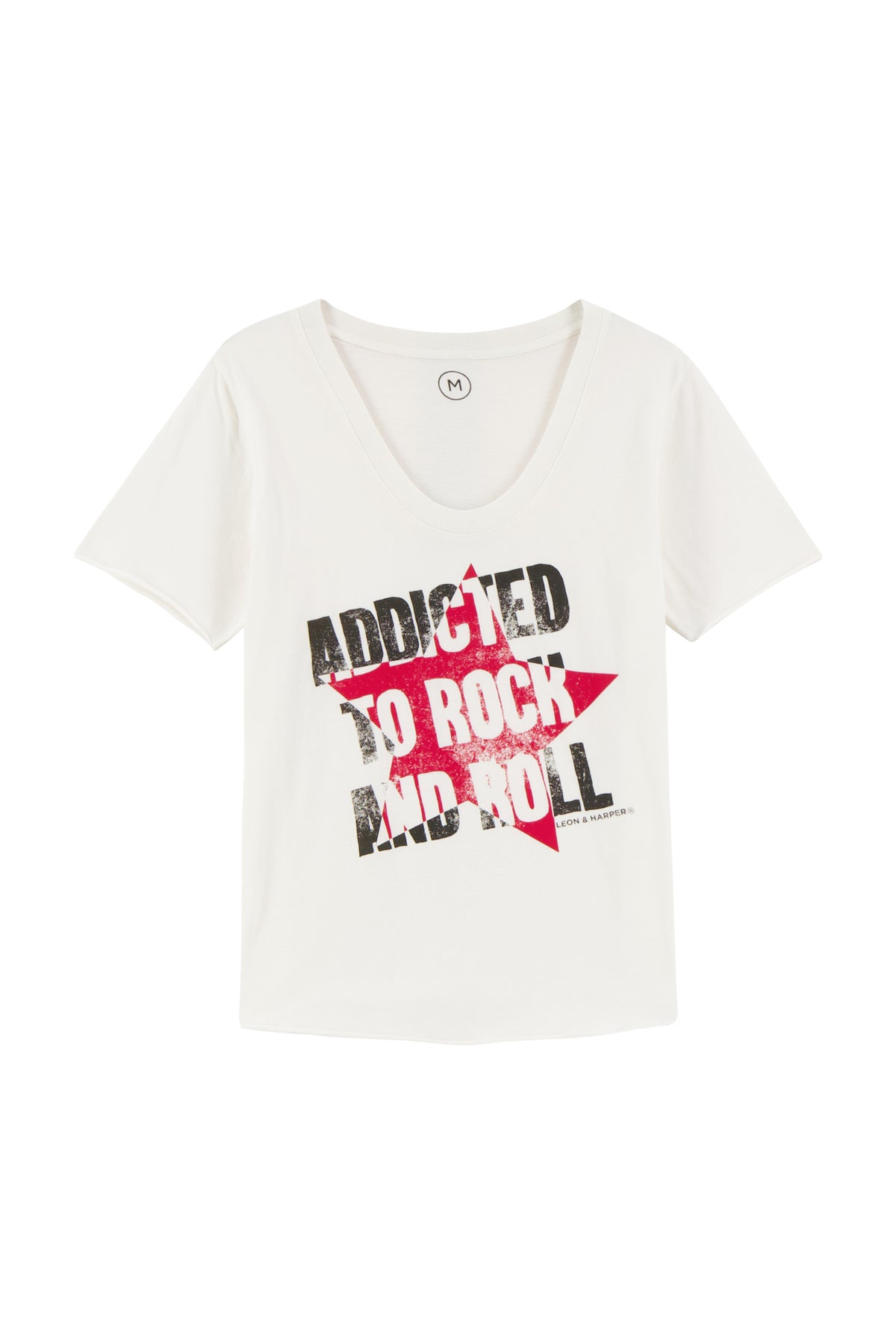 Leon & Harper T Shirt Tizia Addict Off White