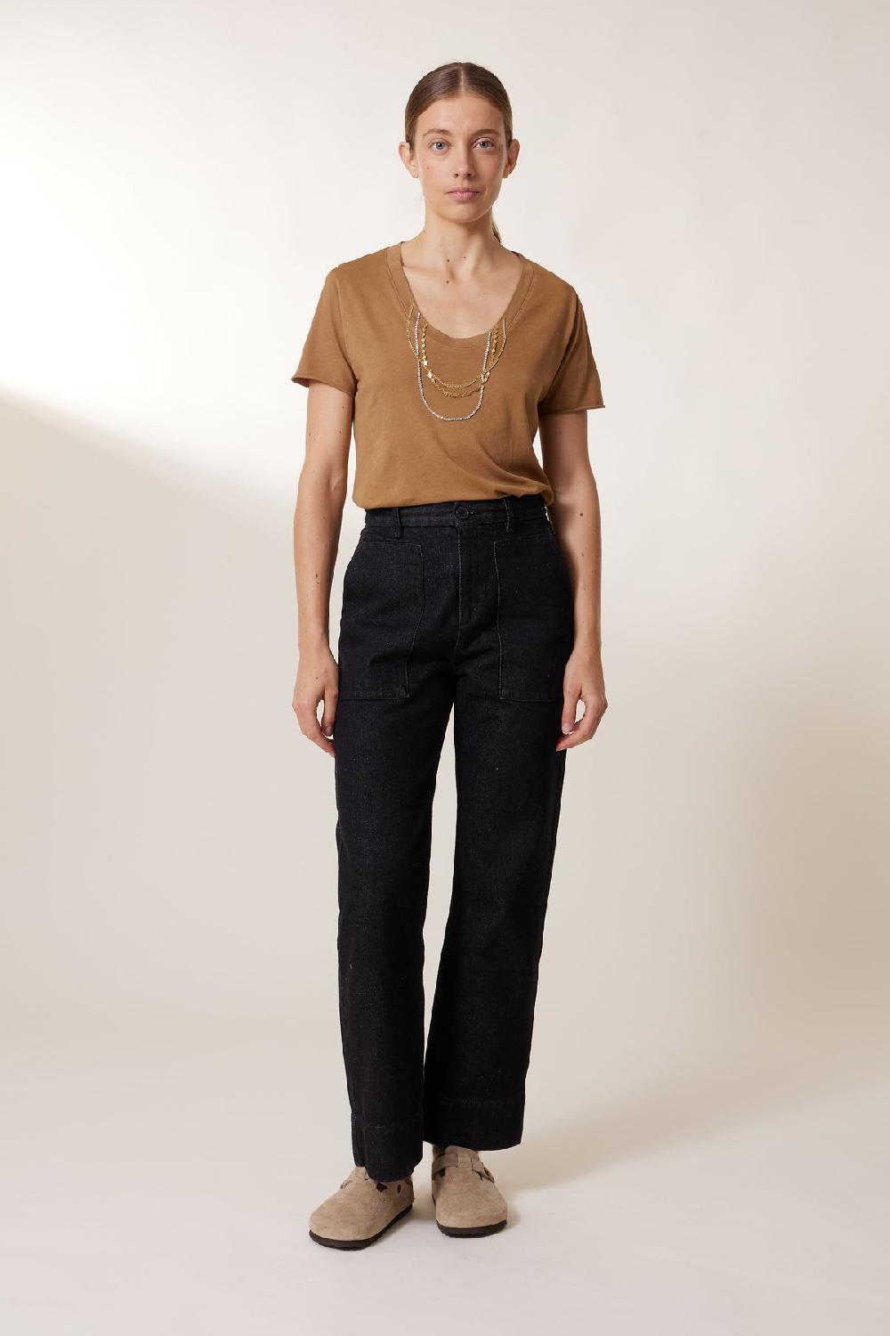 Leon & Harper T Shirt Tizia Diamond Camel