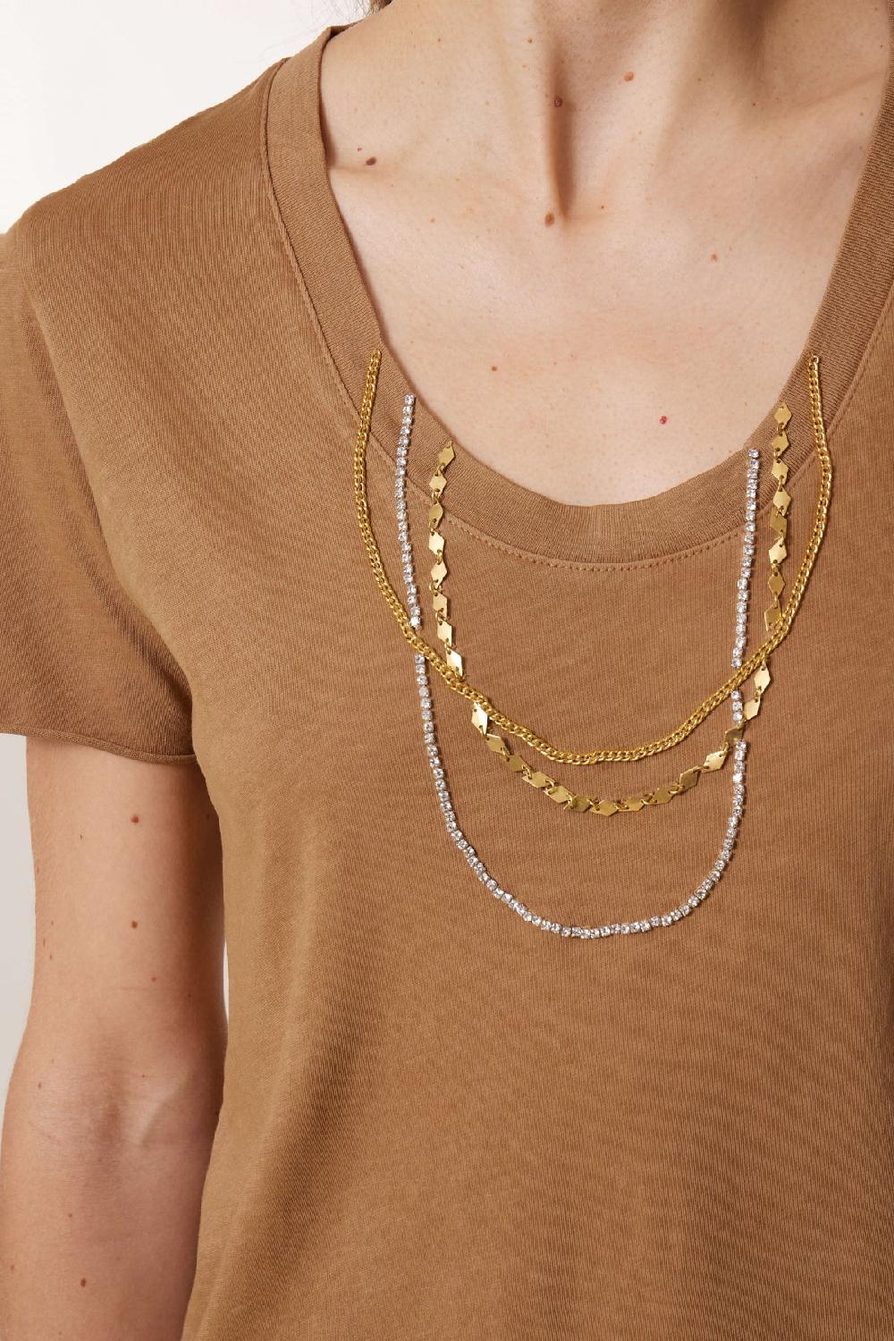 Leon & Harper T Shirt Tizia Diamond Camel