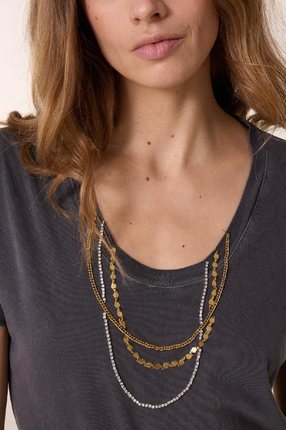 Leon & Harper T Shirt Tizia Diamond Carbone