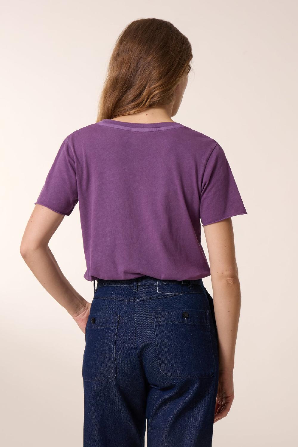 Leon & Harper T Shirt Tizia Diamonds Purple