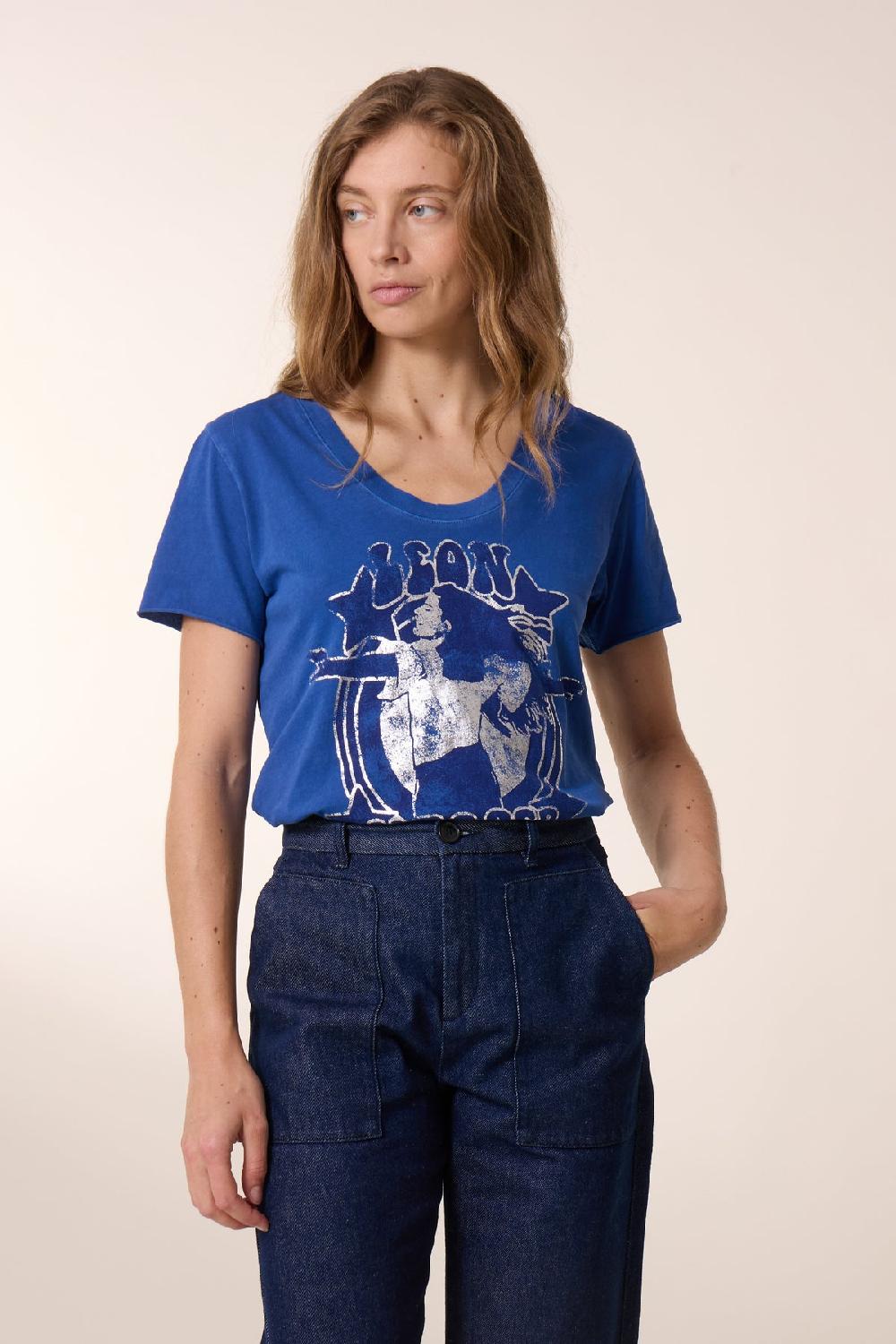 leon & harper T shirt Tizia Leon Lavender