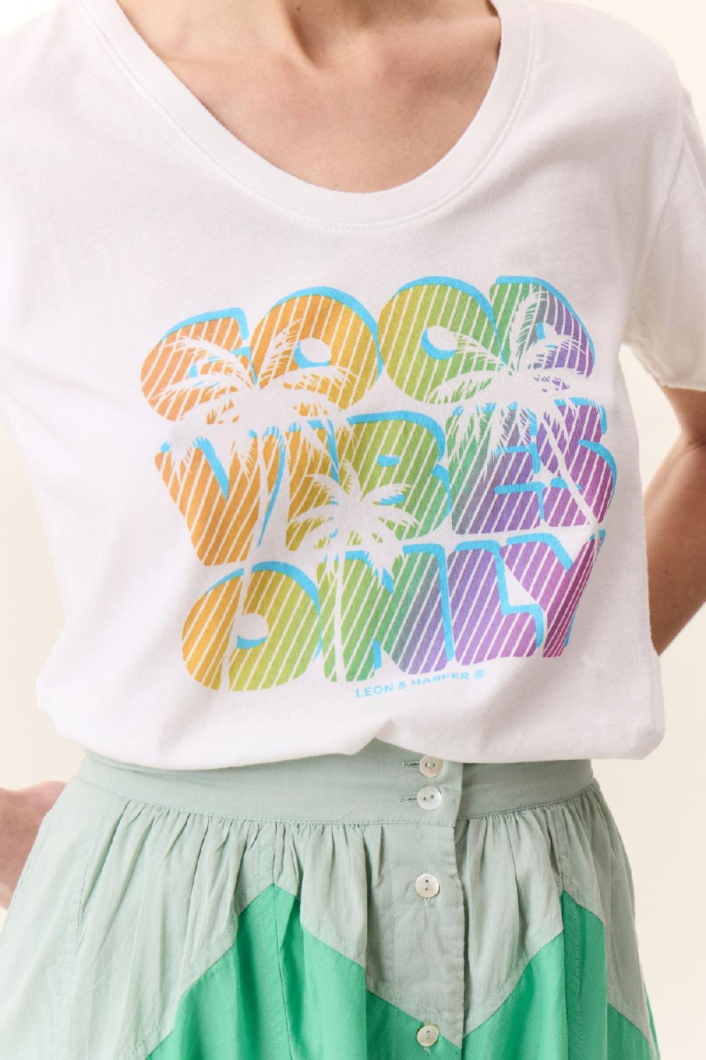 Leon & Harper T Shirt Tizia Only Off White