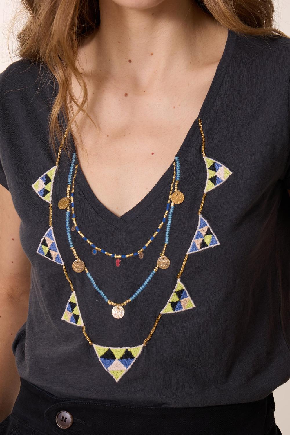 Leon & Harper T Shirt Tonton Brodery Carbone