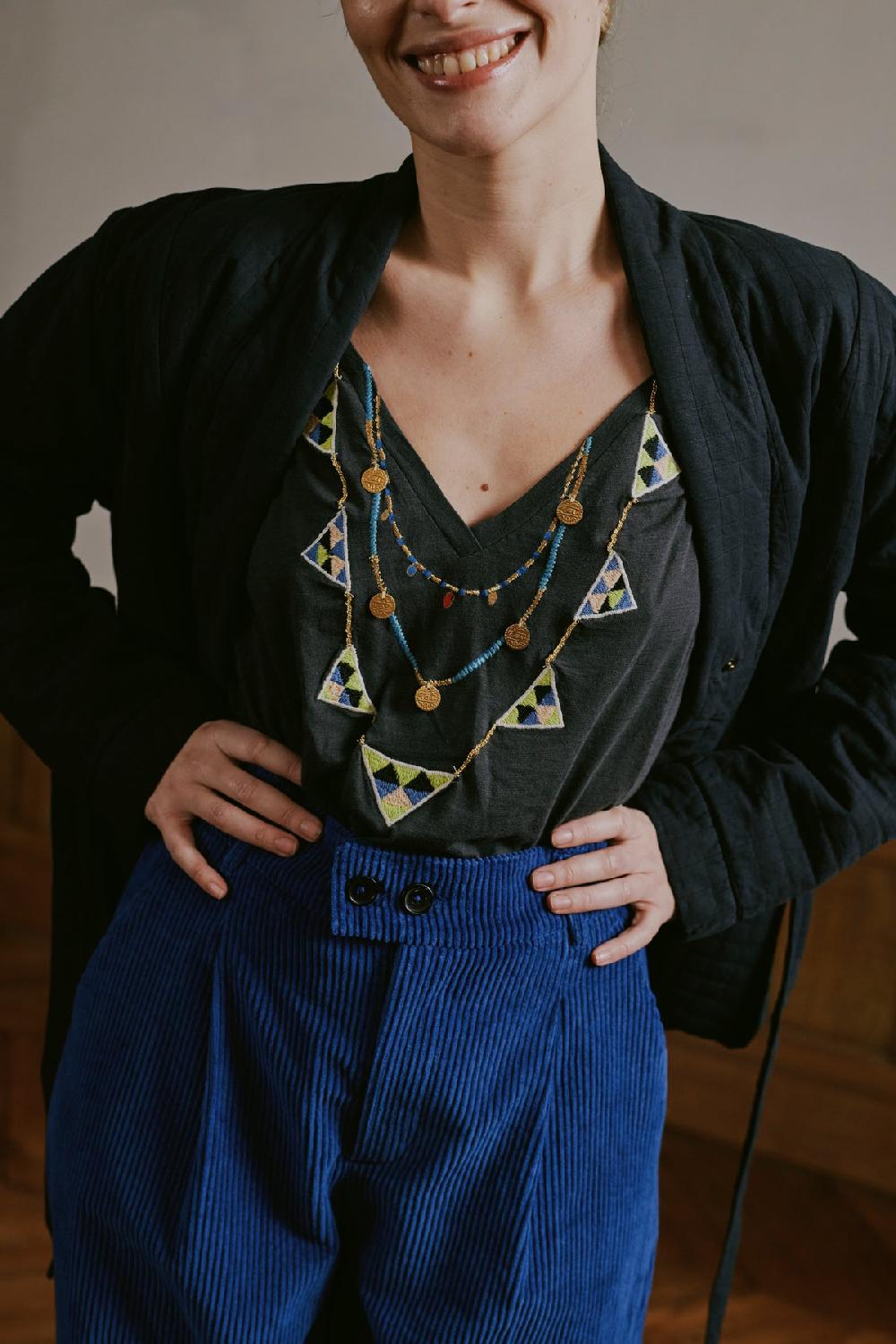 leon & harper T shirt Tonton Brodery Carbone