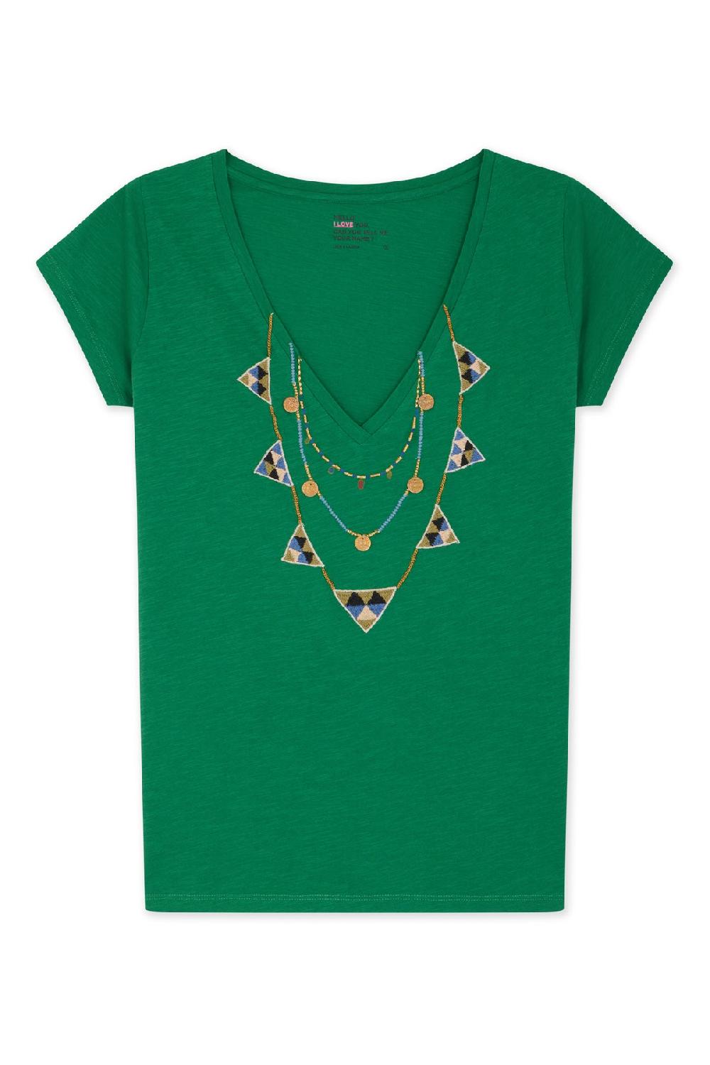 Leon & Harper T Shirt Tonton Brodery Green