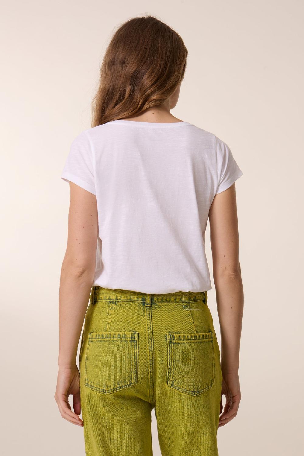 Leon & Harper T Shirt Tonton Brodery White