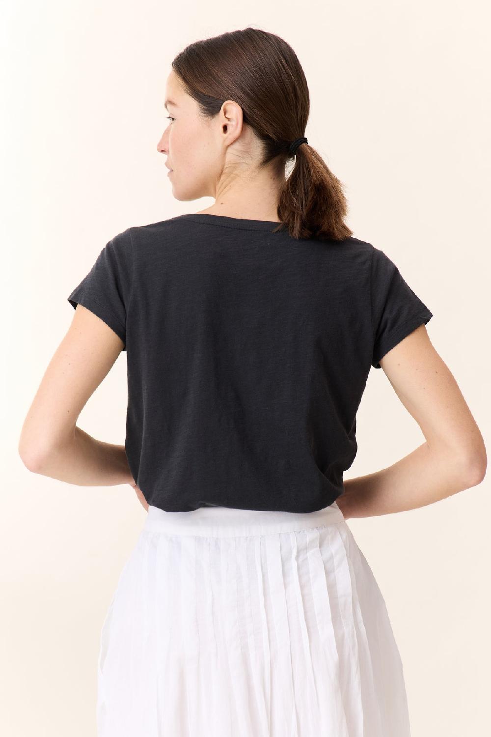 Leon & Harper T Shirt Tonton Feather Carbone