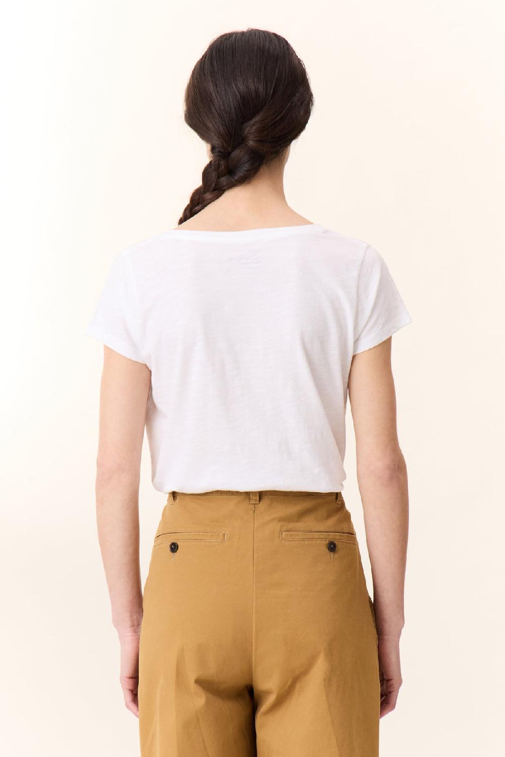 Leon & Harper T Shirt Tonton Feather White