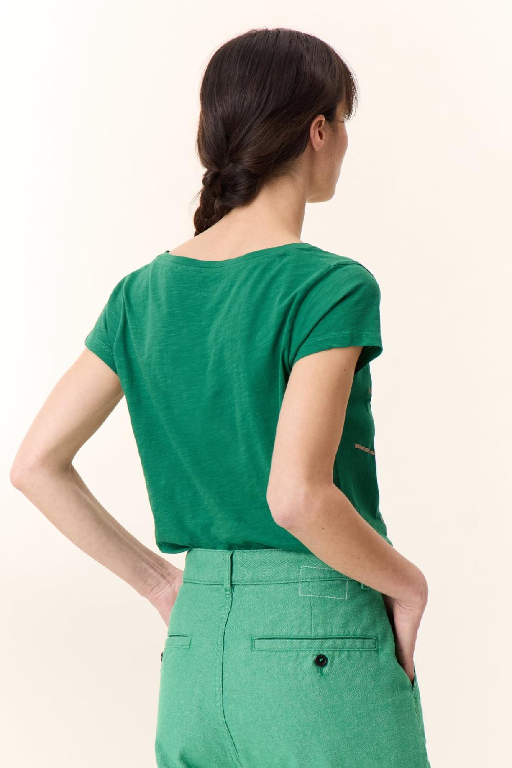 Leon & Harper T Shirt Tonton Madone Emerald