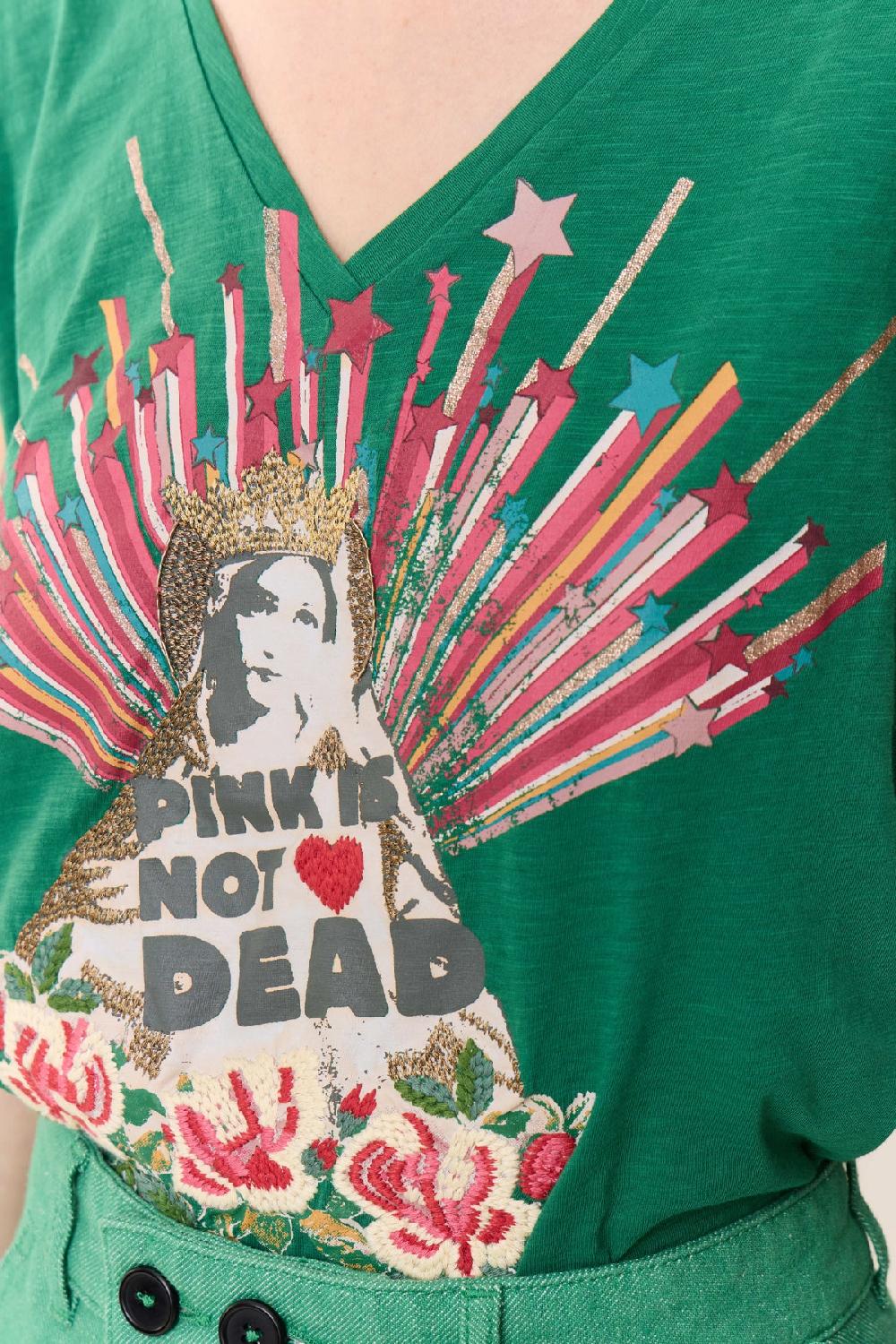 Leon & Harper T Shirt Tonton Madone Emerald