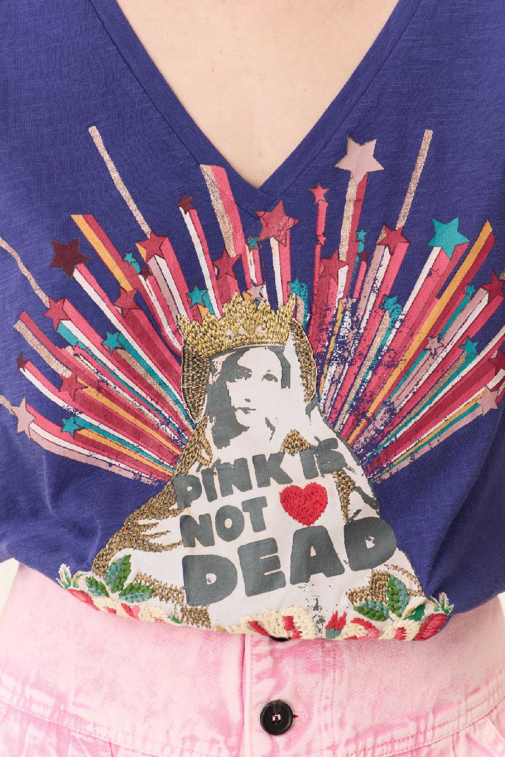 Leon & Harper T Shirt Tonton Madone Navy