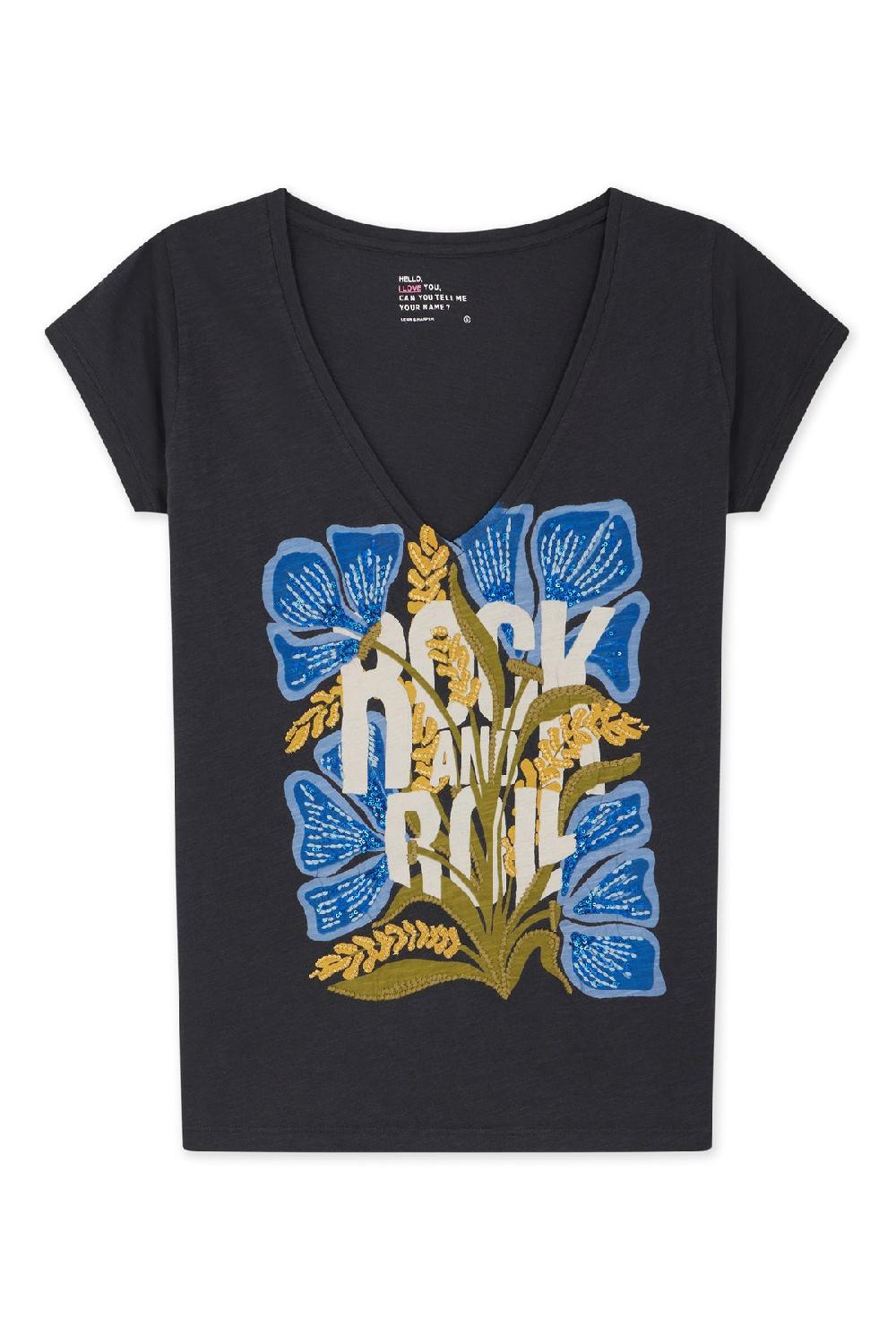 Leon & Harper T Shirt Tonton Tulip Carbone