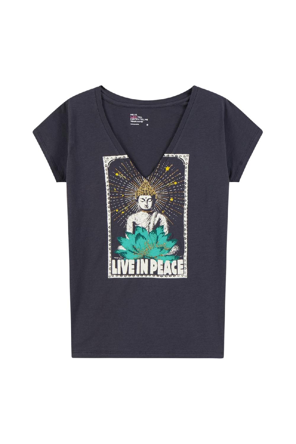 Leon & Harper T Shirt Tonton Yoga Carbone
