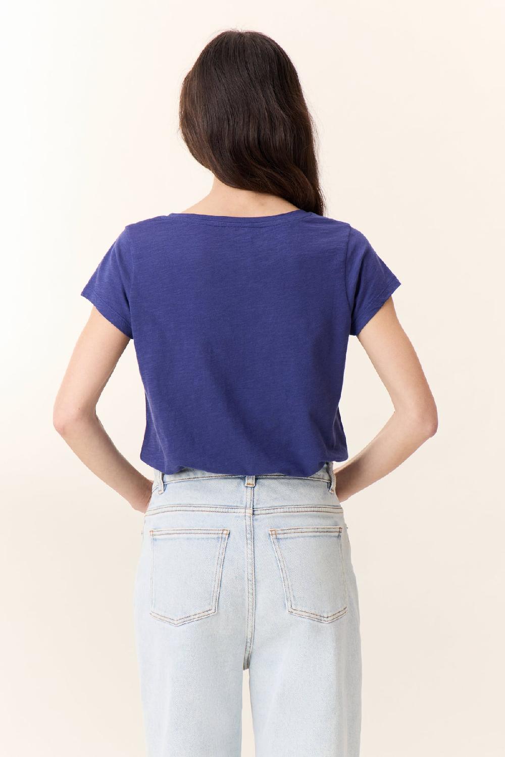 Leon & Harper T Shirt Tonton Yoga Navy